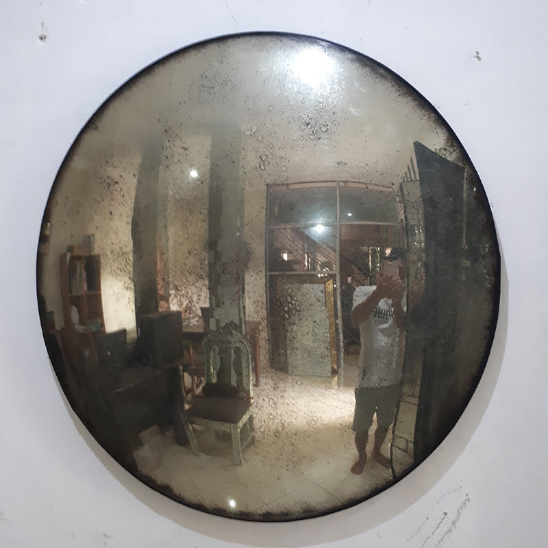 convex smoked mirror