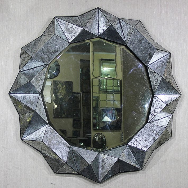  3D Antique Mirror. Antique Glass Mirror. Silver Finishes Mirror. Art deco etched glass mirror. Modern mirror. Antique venetian etched glass mirror