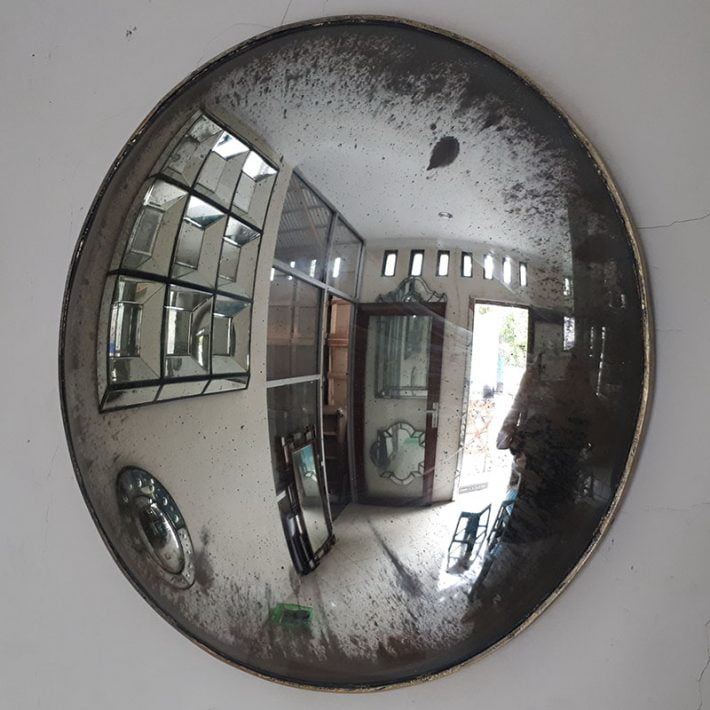  Convex mirror. Antique Mirror