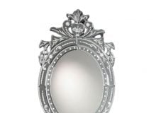 serat00506 venetian crown oval mirror
