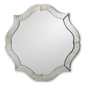  V. 16th century venetian mirrors. Antique venetian mirror. Scallope mirror